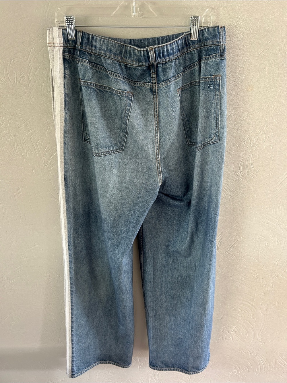 Rag & Bone rb Miramar Terry Wide Jeans in Sport - Picture 6 of 9